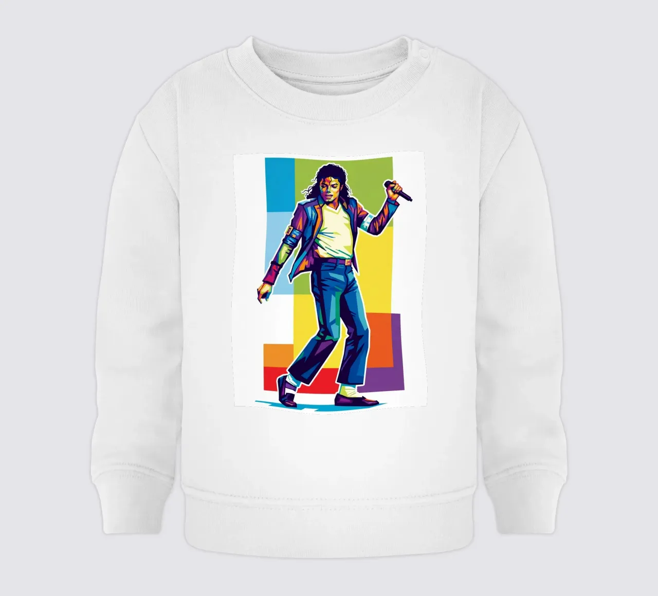 Michael Jackson in WPAP art style felpa neonato da Hantamrata