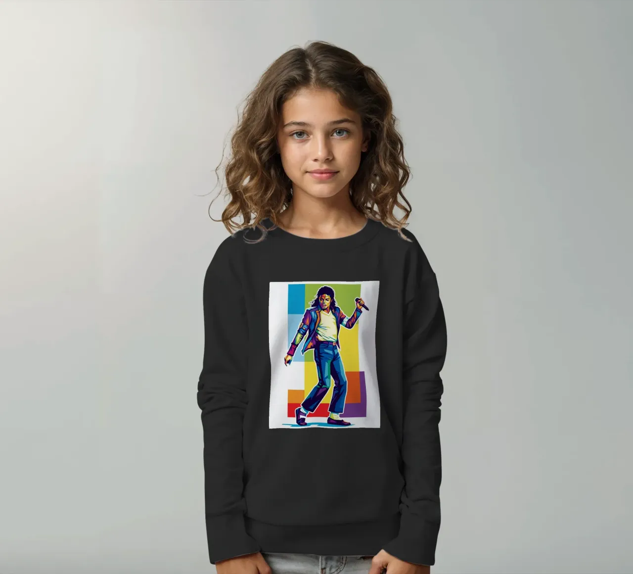 Michael Jackson in WPAP art style felpa bambino da Hantamrata