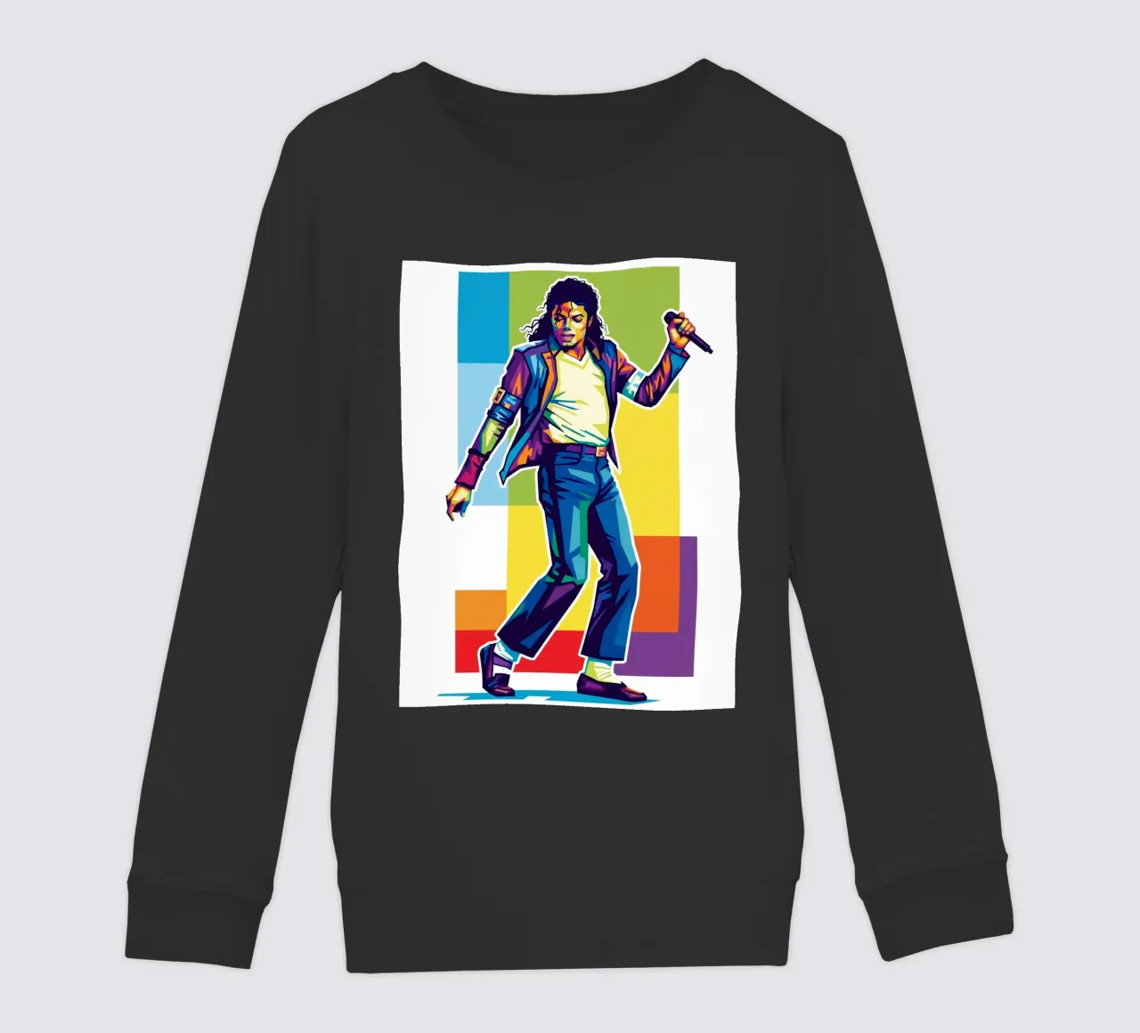 Michael Jackson in WPAP art style felpa bambino da Hantamrata