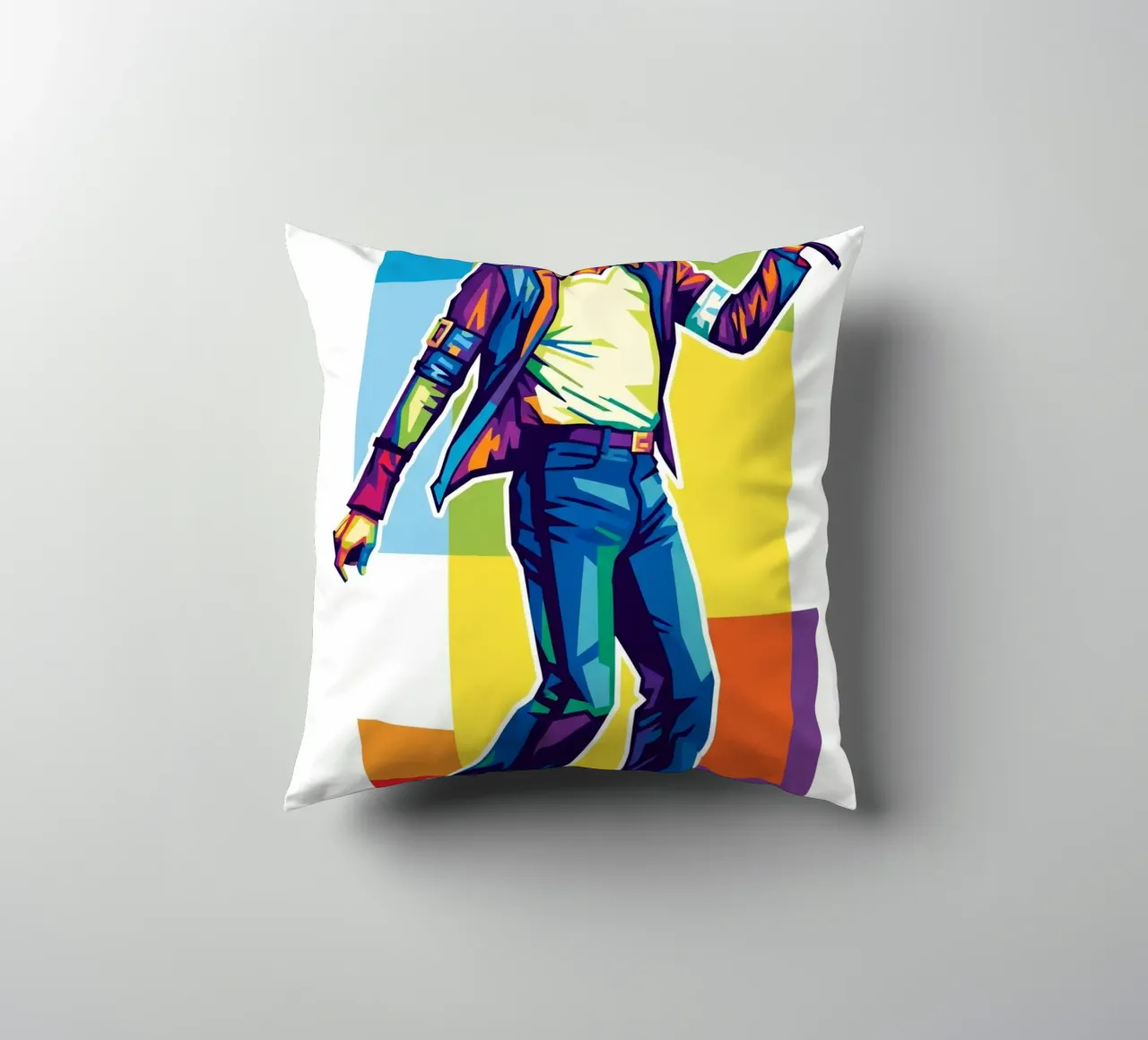 Michael Jackson in WPAP art style cuscino da Hantamrata