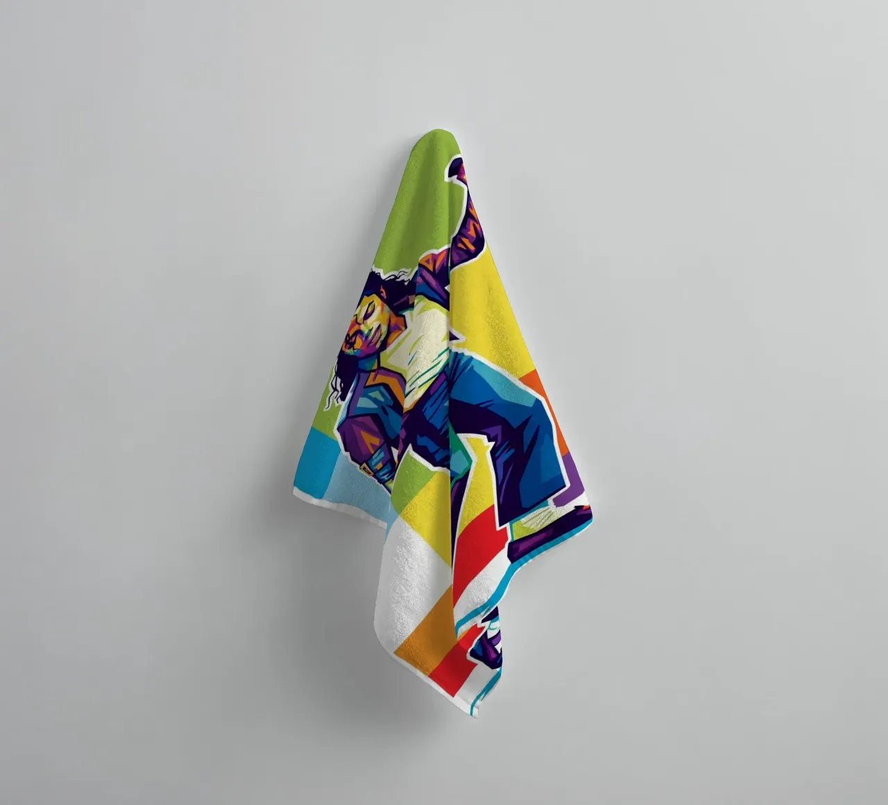 Michael Jackson in WPAP art style asciugamano da bagno da Hantamrata