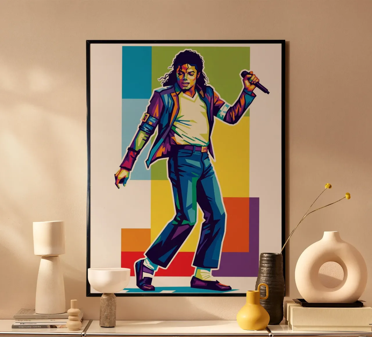 Michael Jackson in WPAP art style carta hahnemühle da Hantamrata