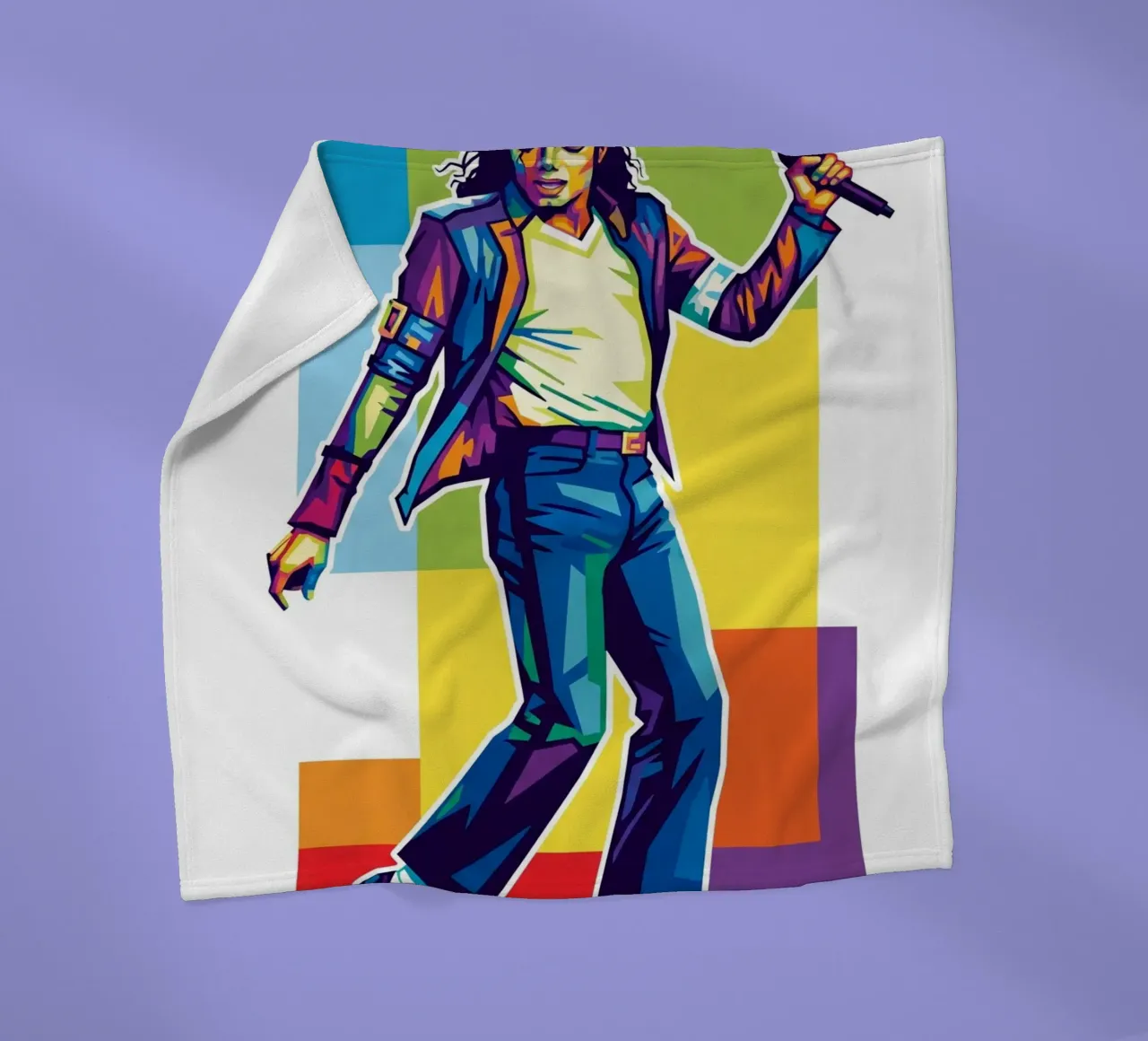 Michael Jackson in WPAP art style coperta in pile da Hantamrata