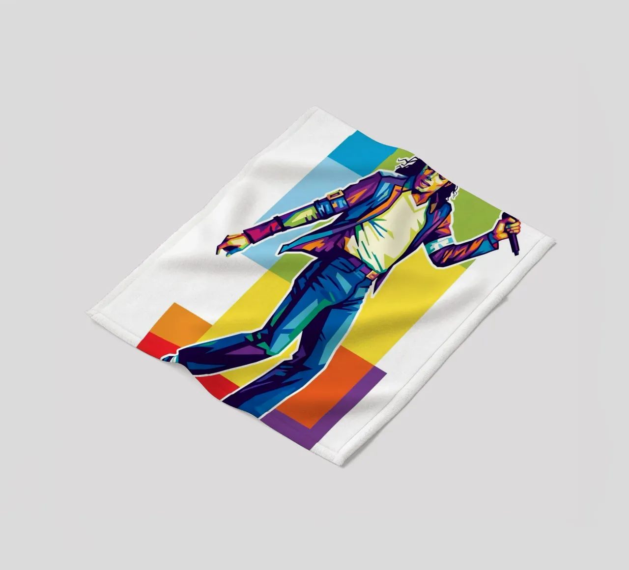 Michael Jackson in WPAP art style coperta in pile da Hantamrata