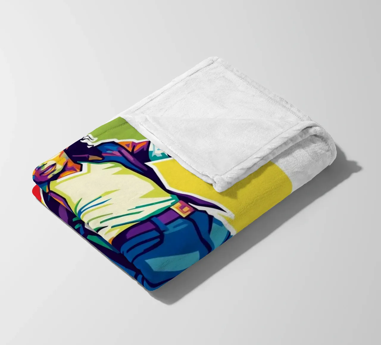 Michael Jackson in WPAP art style fleece blanket by Hantamrata