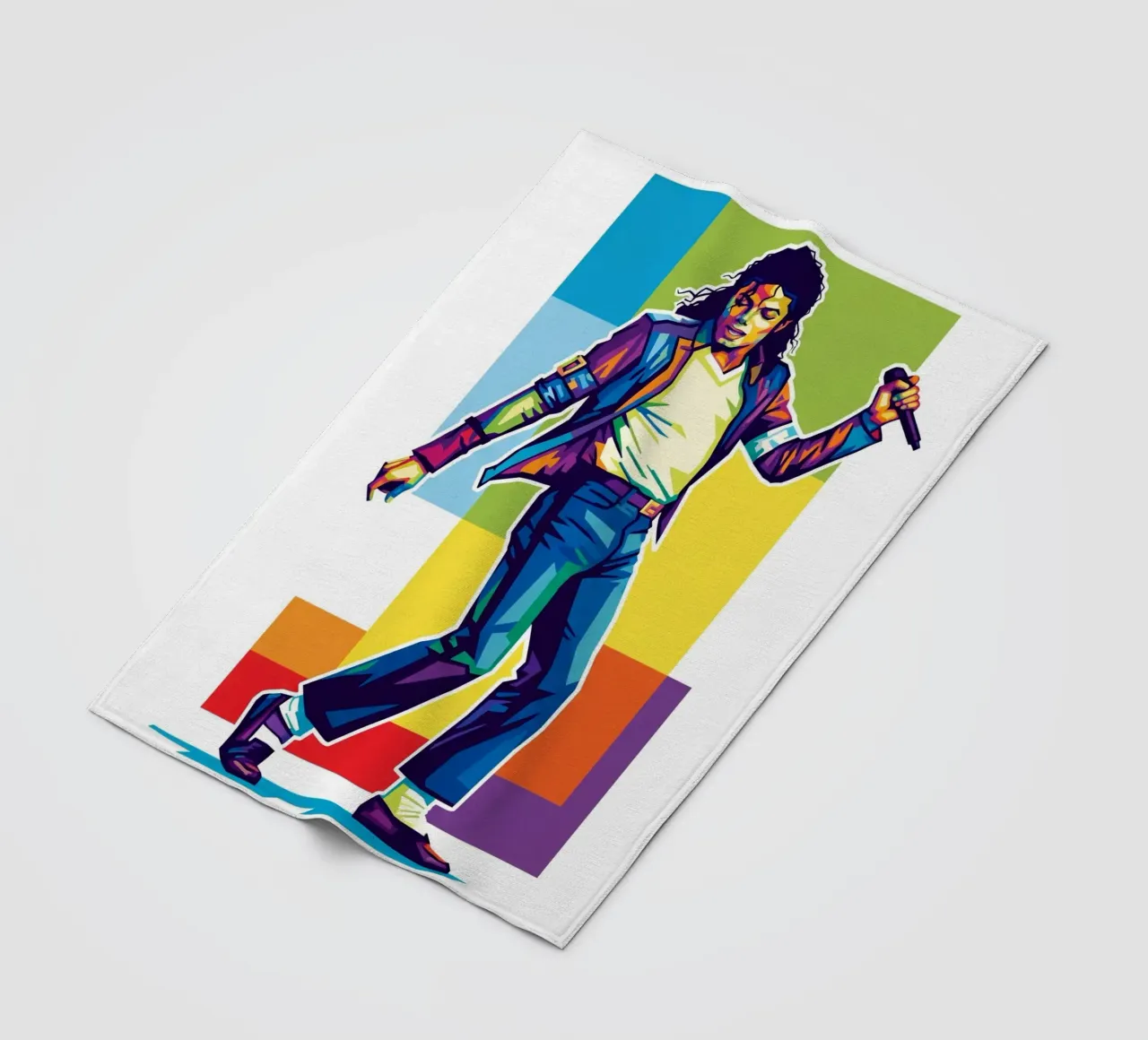 Michael Jackson in WPAP art style coperta in pile da Hantamrata