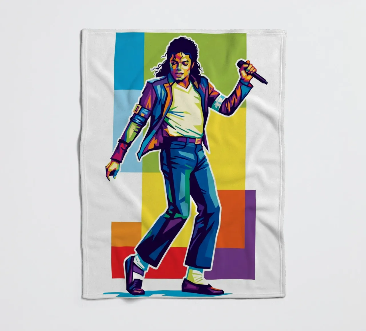 Michael Jackson in WPAP art style coperta in pile da Hantamrata