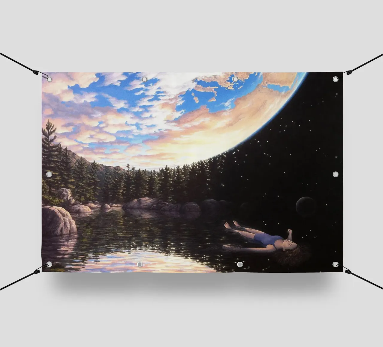 Rob Gonsalves Il fenomeno del galleggiamento telo in pvc da Trudeau Art Galley