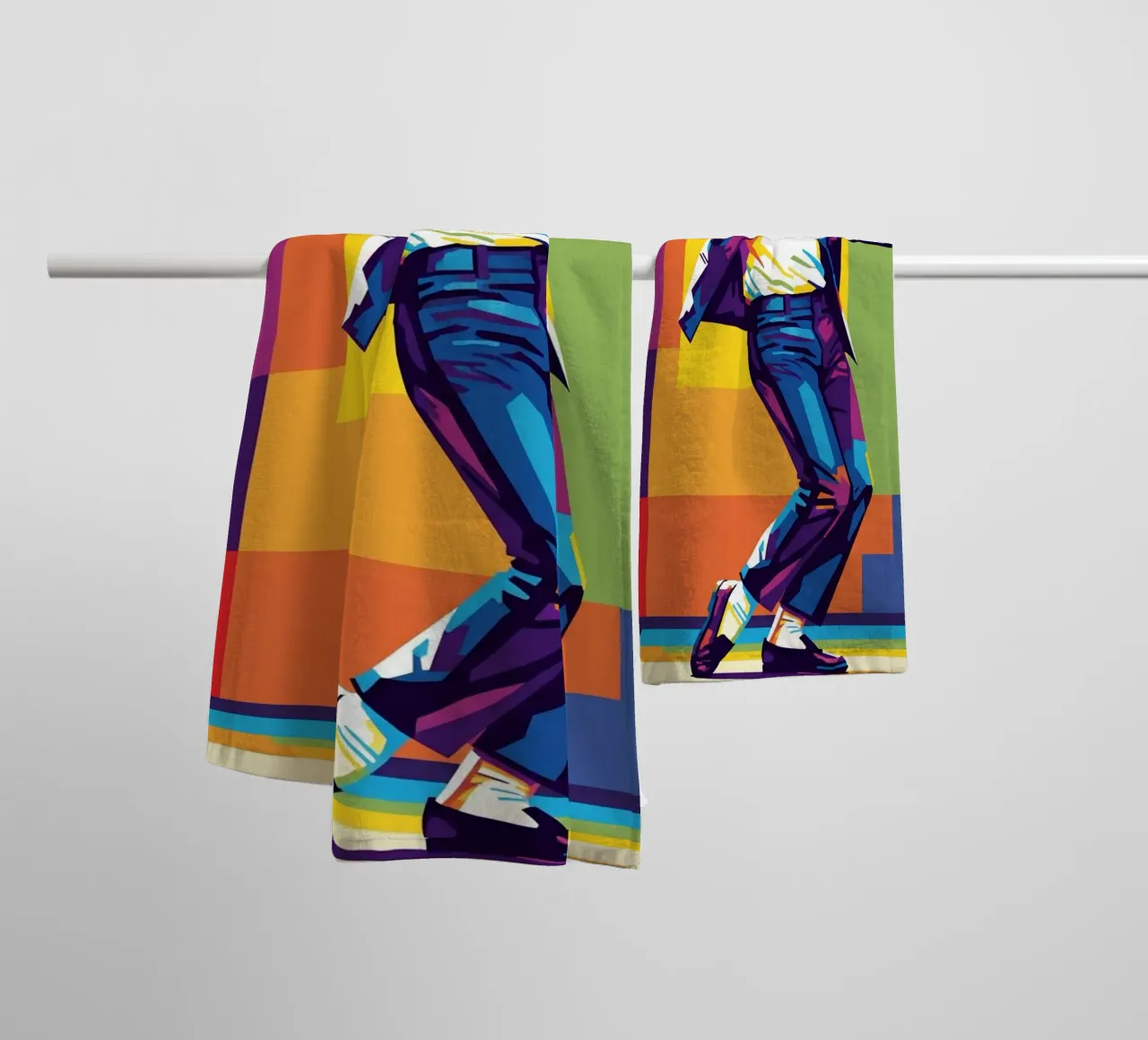 Michael Jackson - let's dance asciugamano da bagno da Hantamrata