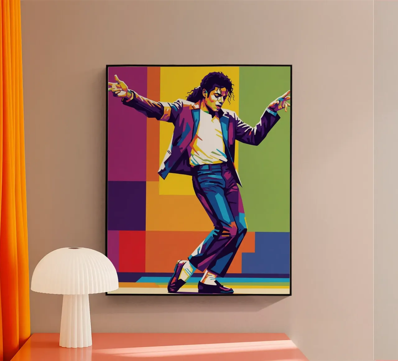 Michael Jackson - let's dance acrylic glass by Hantamrata