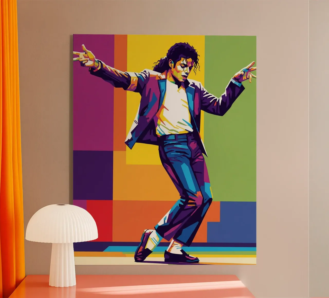 Michael Jackson - let's dance acrylic glass by Hantamrata