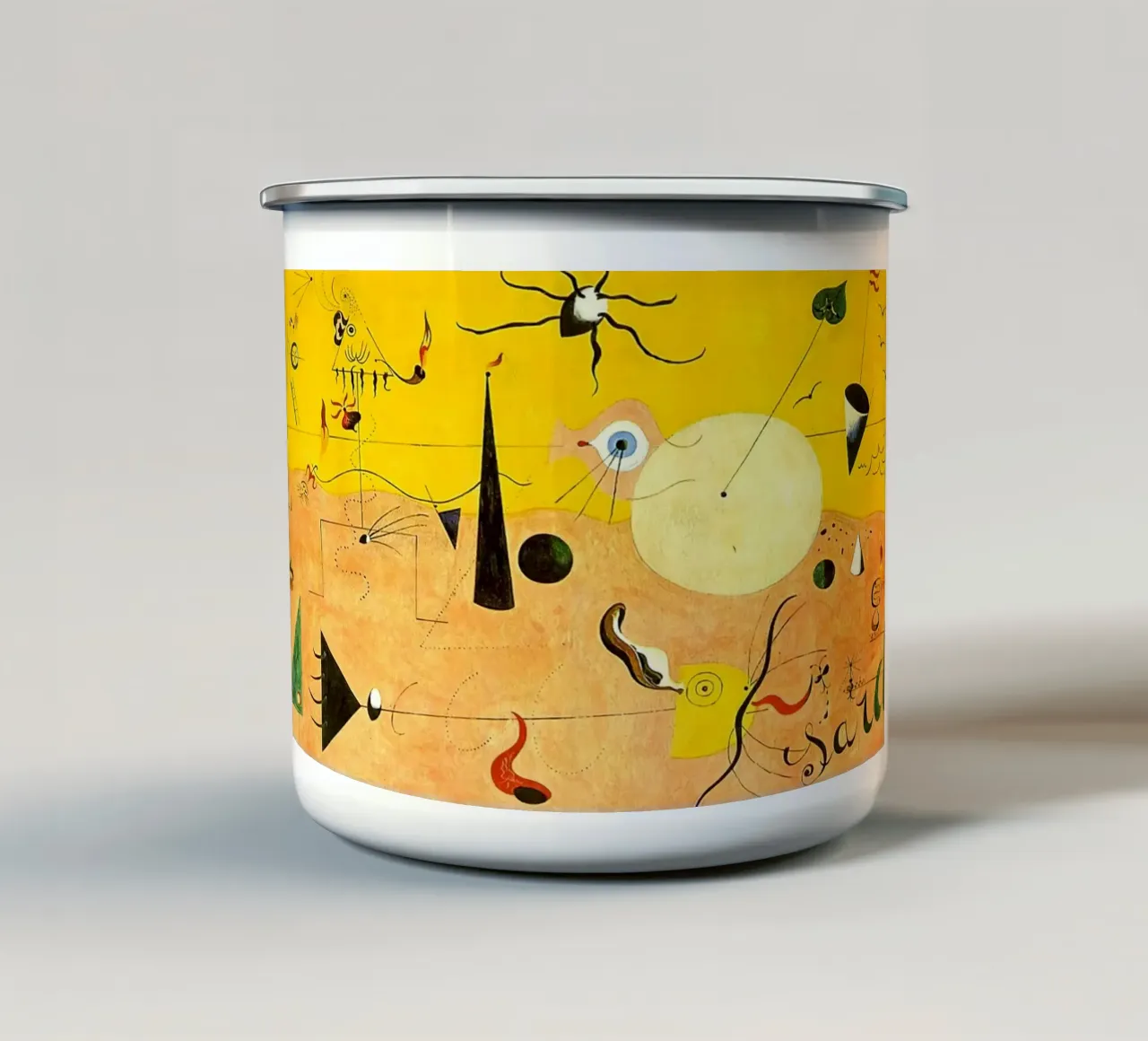 Joan Miro Paesaggio catalano tazza in smalto da Dixon-Gallery