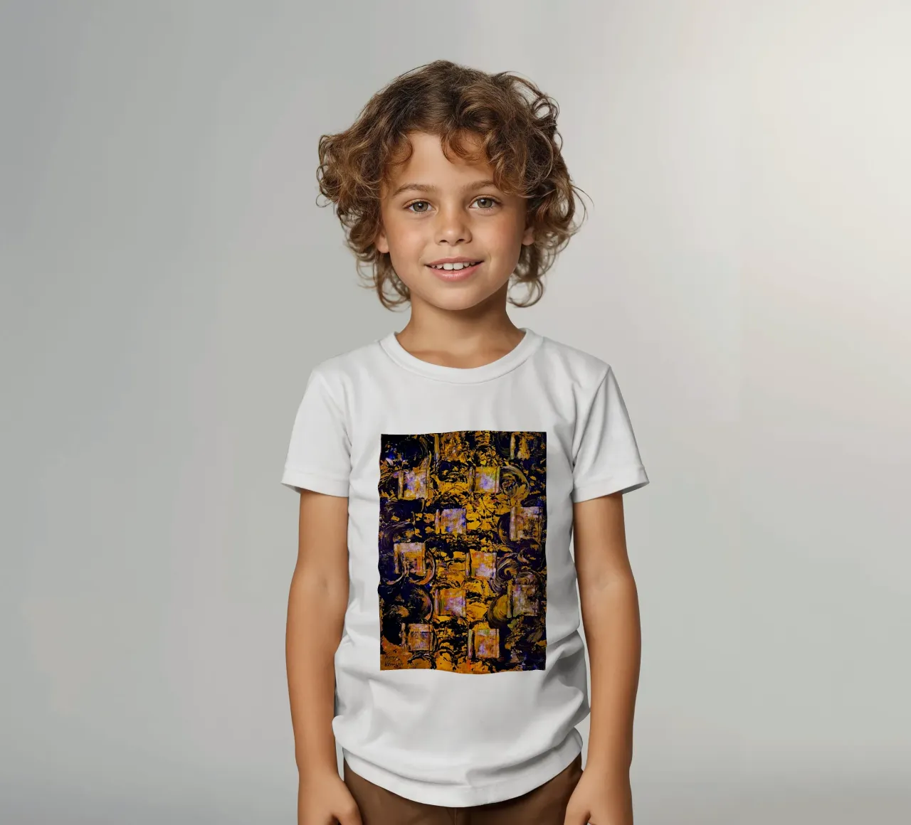 Inspired by Hans Hofmann. 3 kids t-shirt by Thierry Vobmann Abstract painting