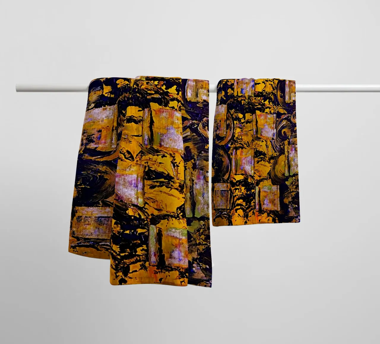 Inspired by Hans Hofmann. 3 asciugamano da bagno da Thierry Vobmann Abstract painting