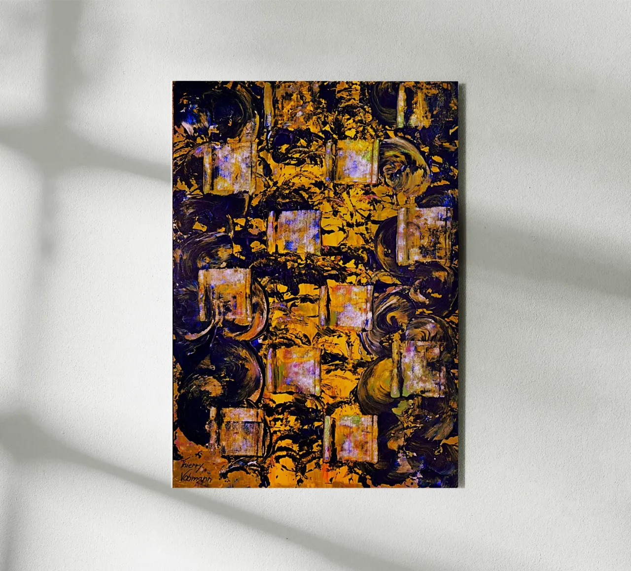 Inspired by Hans Hofmann. 3 alluminio dibond da Thierry Vobmann Abstract painting
