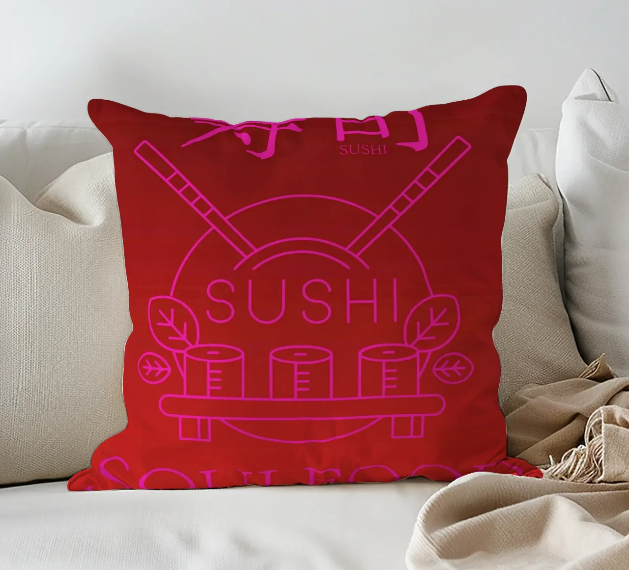 SUSHI SOULFOOD cuscino da Headless Monkeys