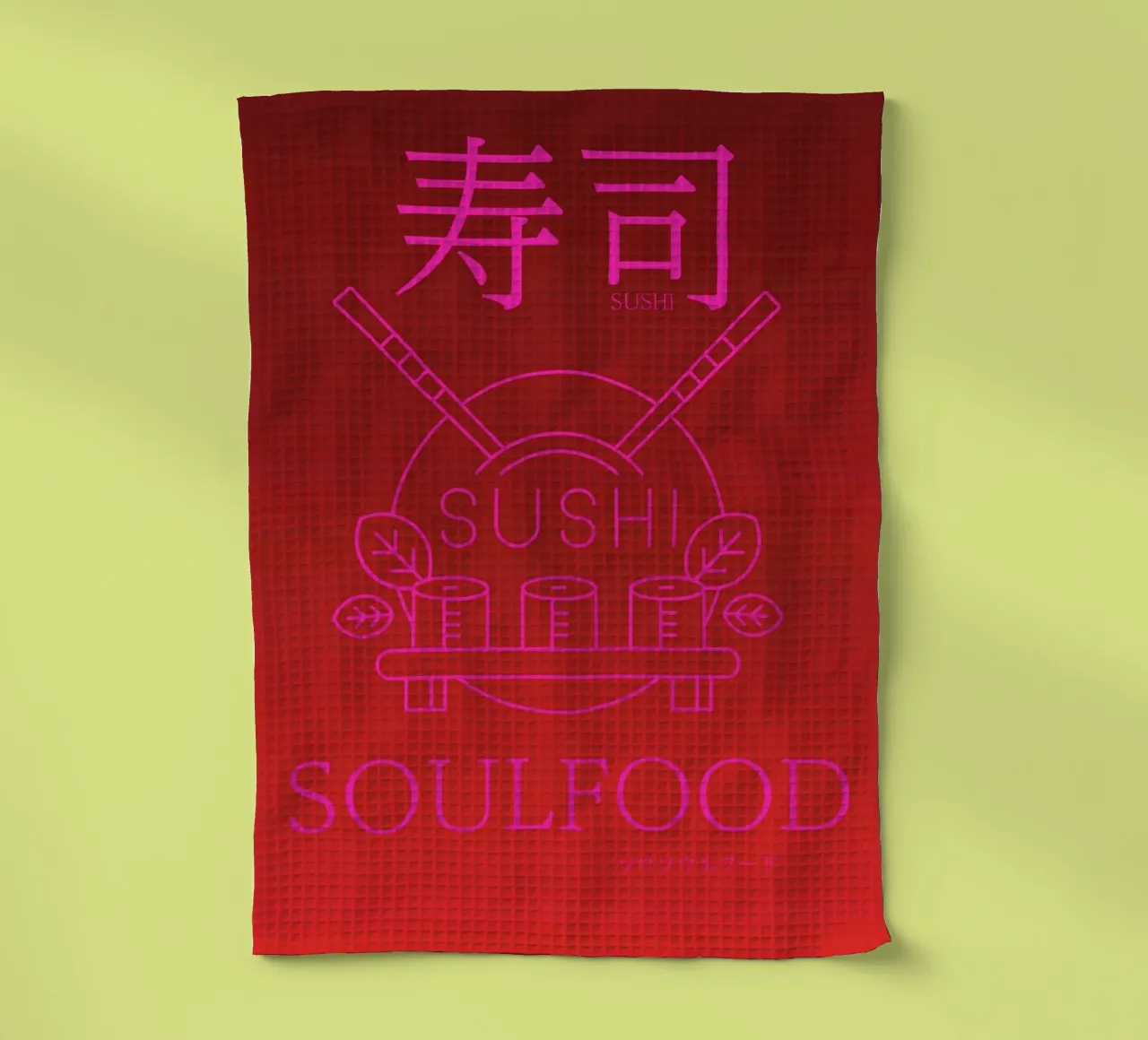 SUSHI SOULFOOD canovaccio da cucina da Headless Monkeys
