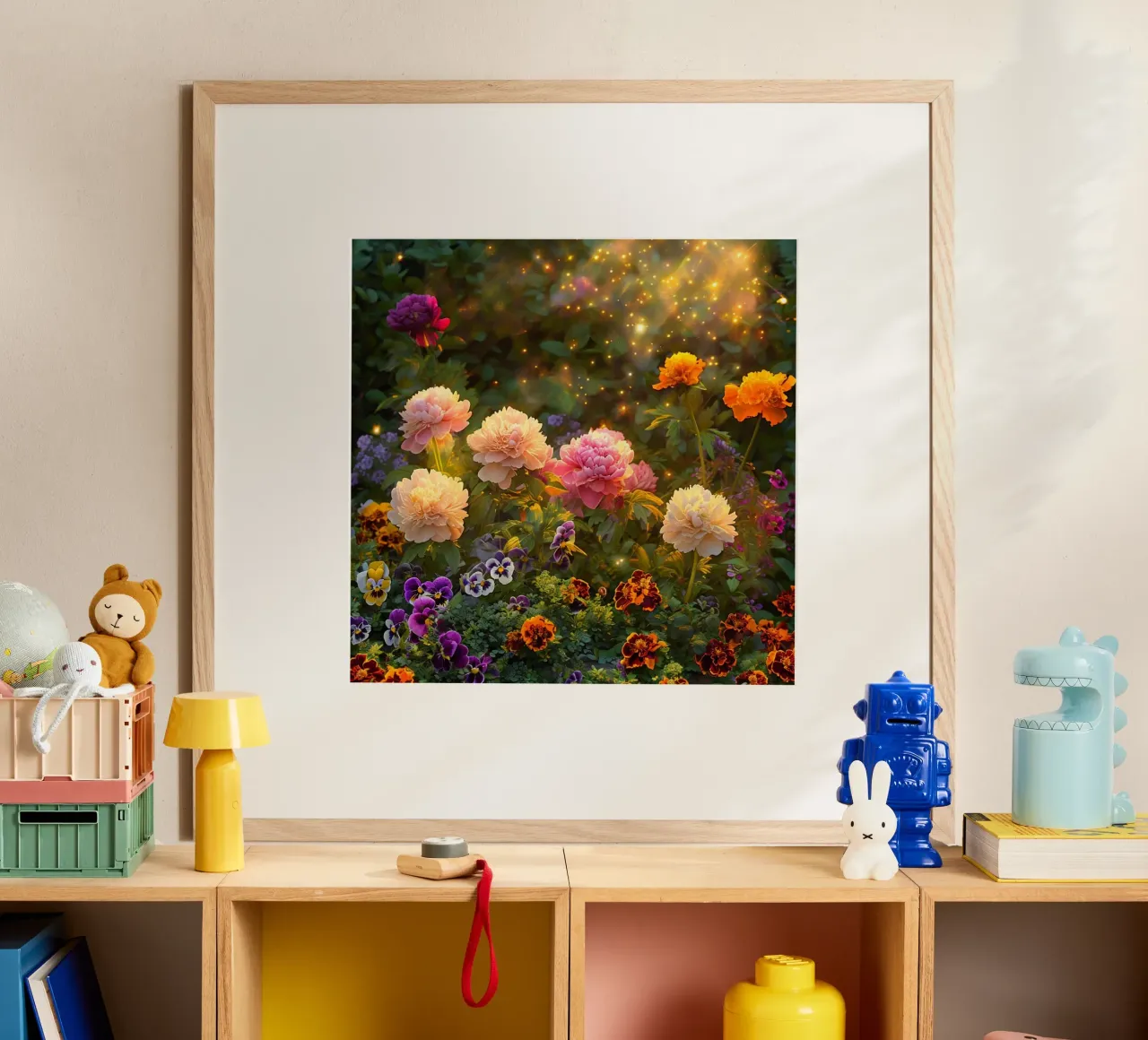Meadow Whispers poster with aluminum frame by Bold Blooms