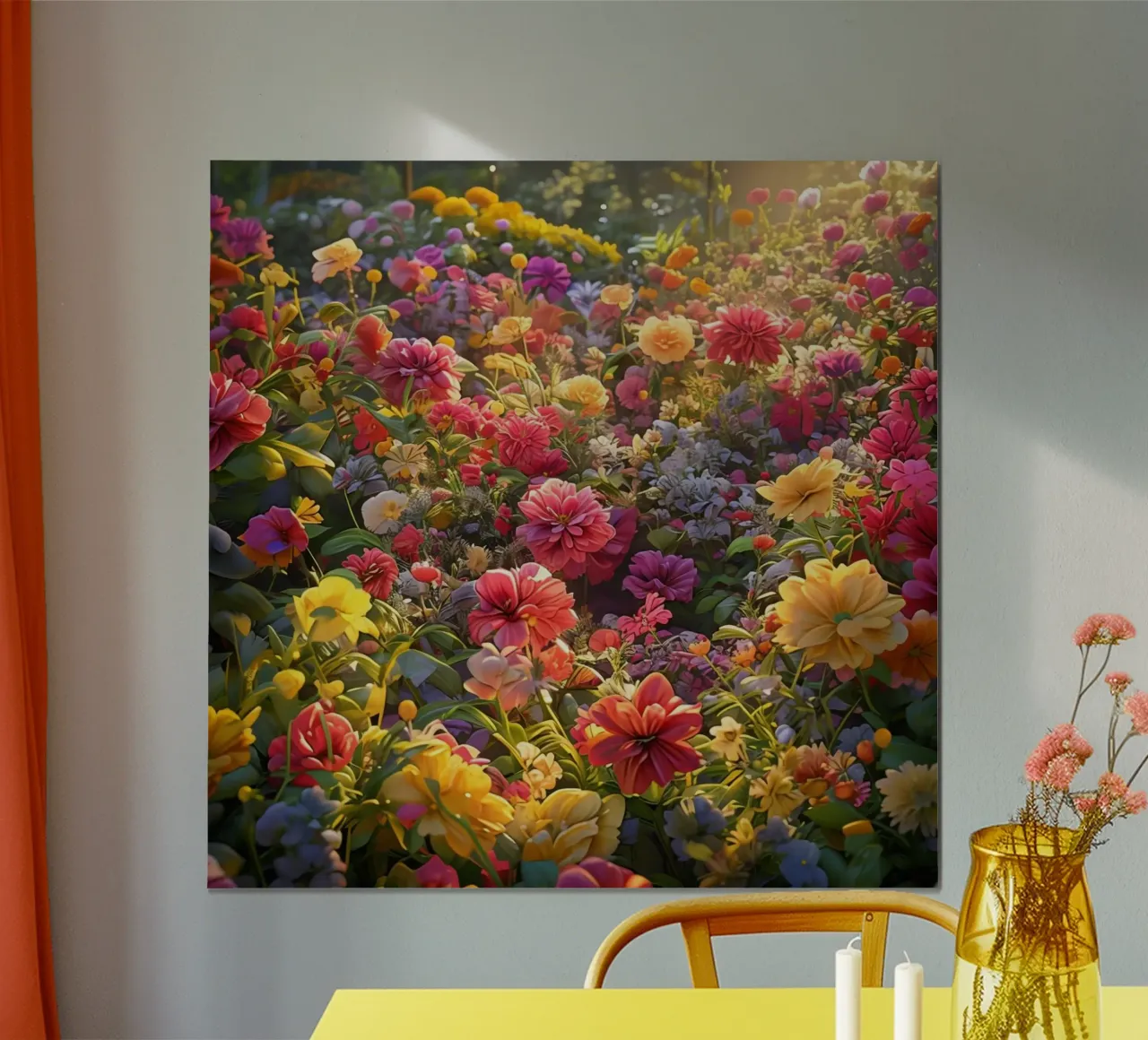 Meadow Whispers poster with plastic frame by Bold Blooms