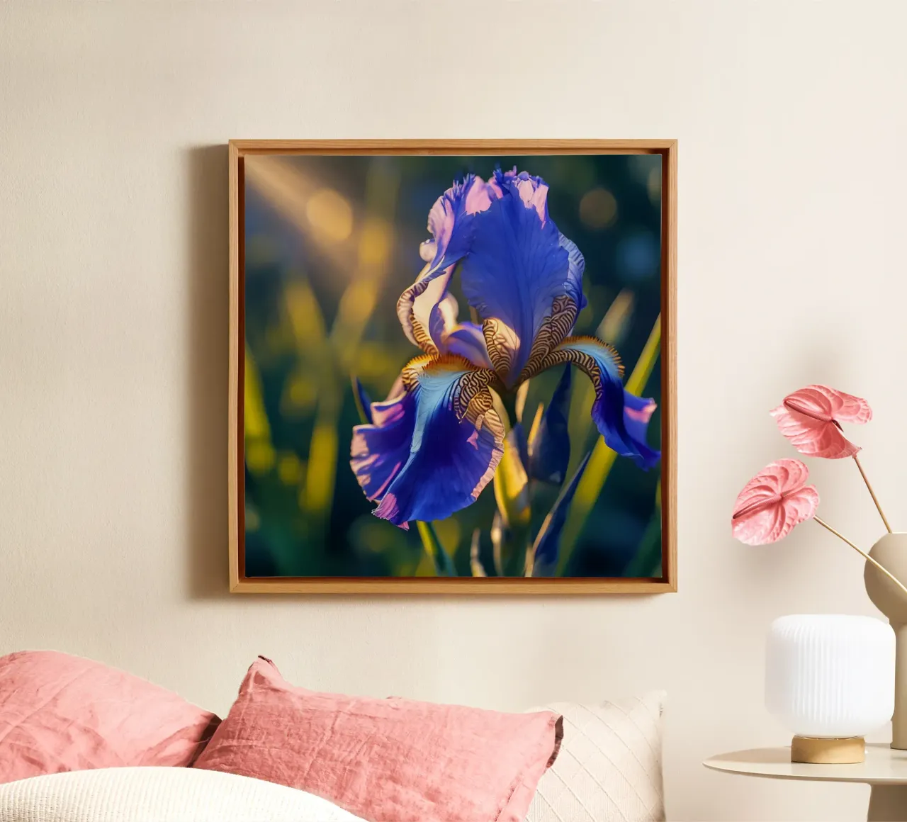 Sussurri del prato tela con Cornice a cassetta da Bold Blooms