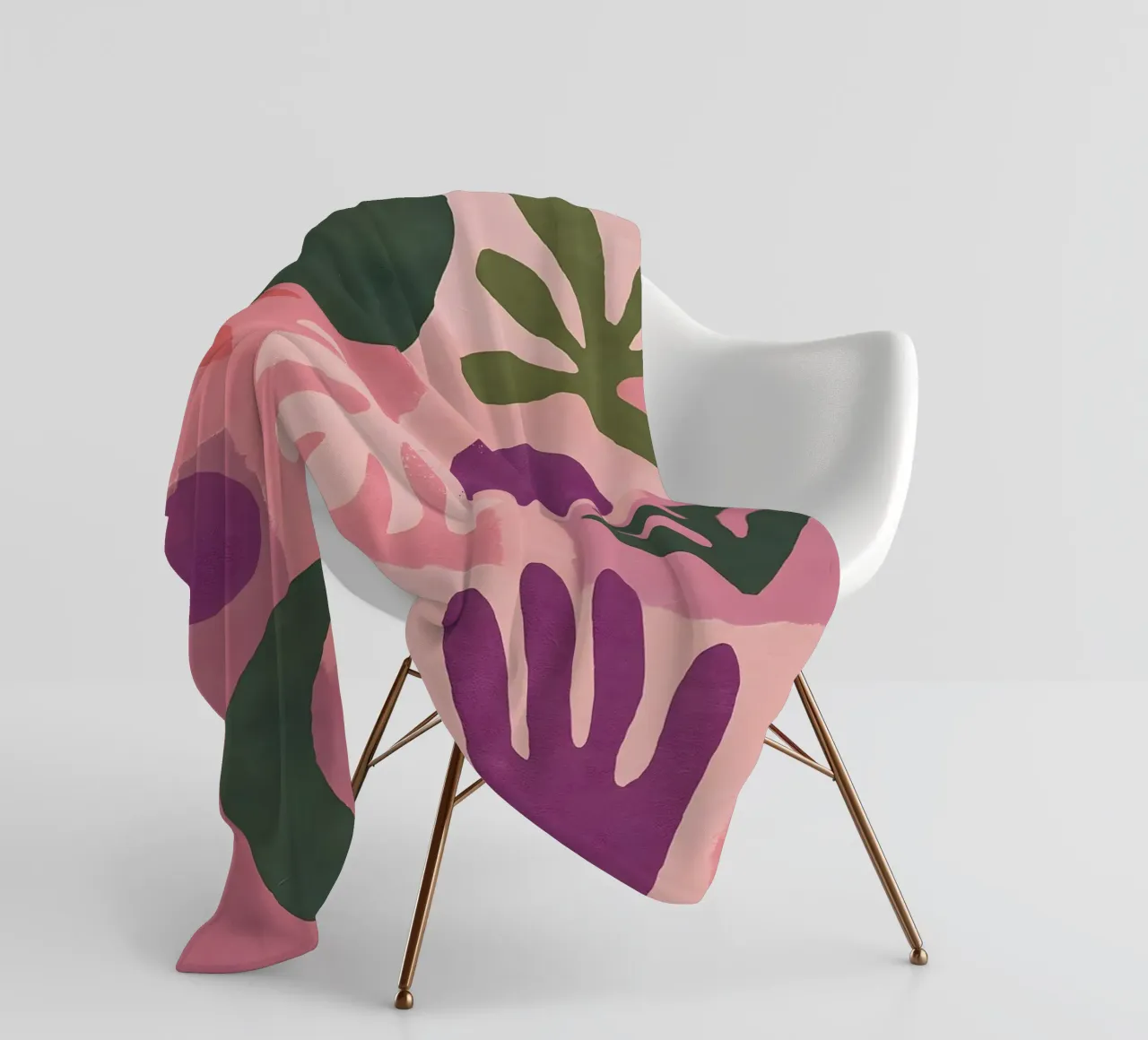 Modern Abstract Collage coperta in pile da Gypsy Galleria
