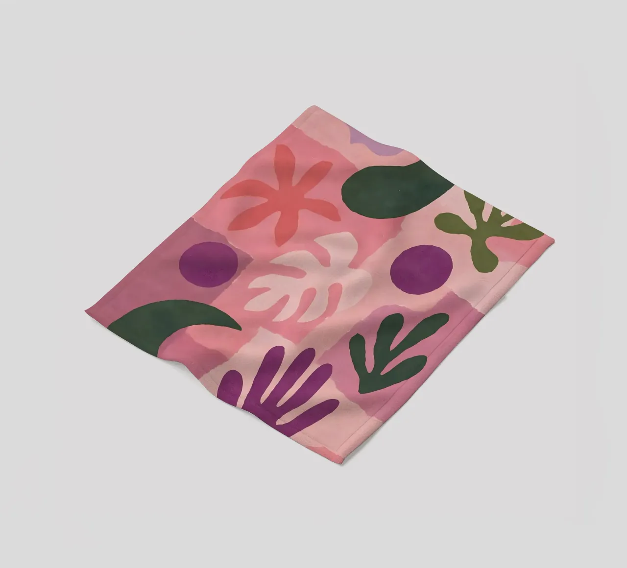 Modern Abstract Collage coperta in pile da Gypsy Galleria