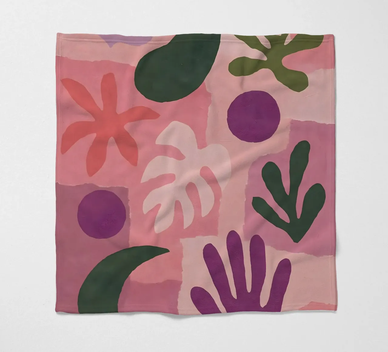 Modern Abstract Collage coperta in pile da Gypsy Galleria