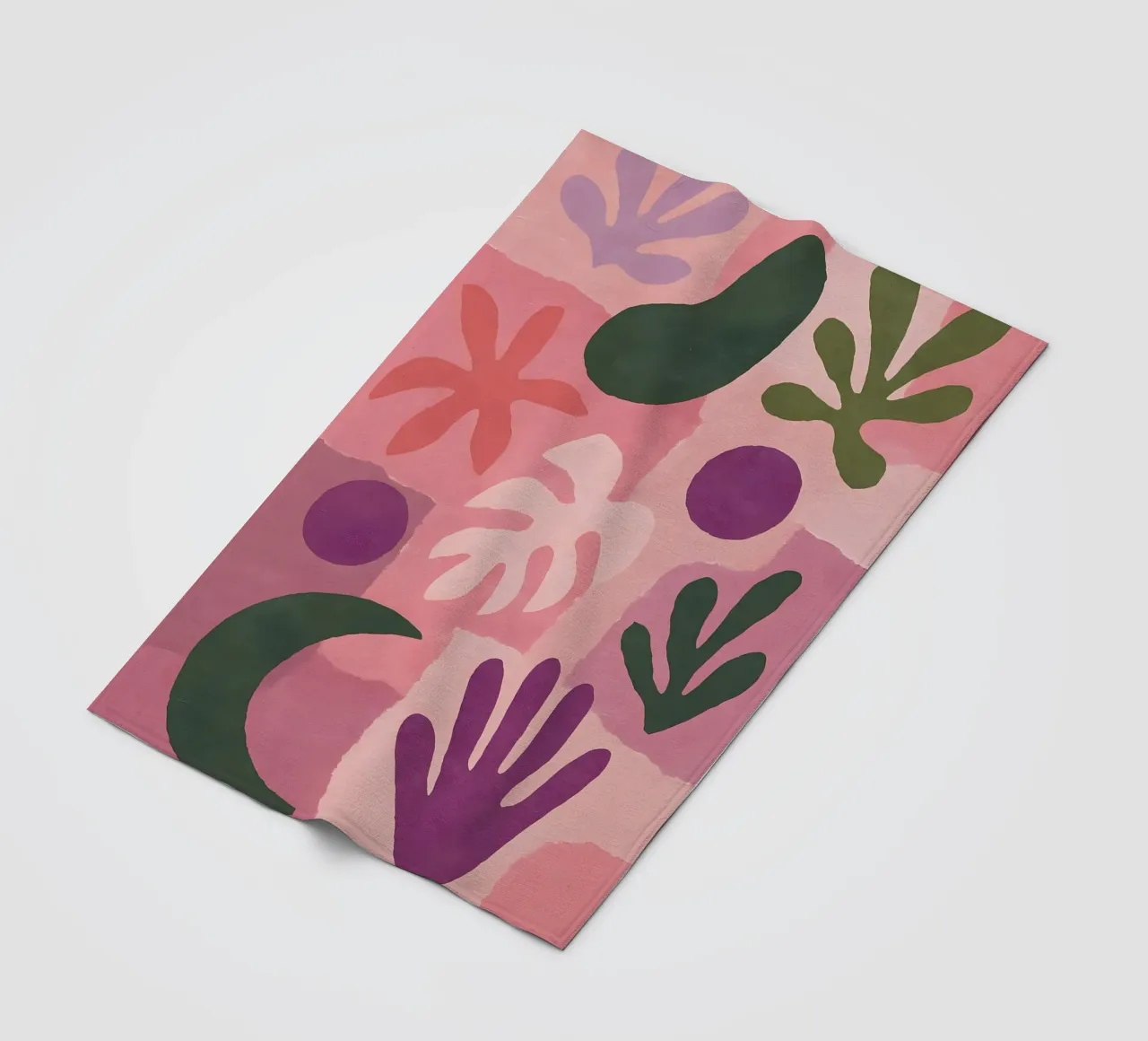Modern Abstract Collage coperta in pile da Gypsy Galleria
