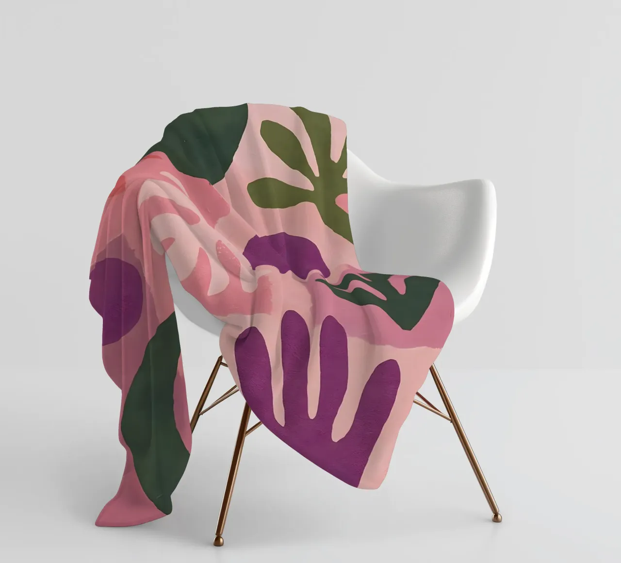 Modern Abstract Collage coperta in pile da Gypsy Galleria