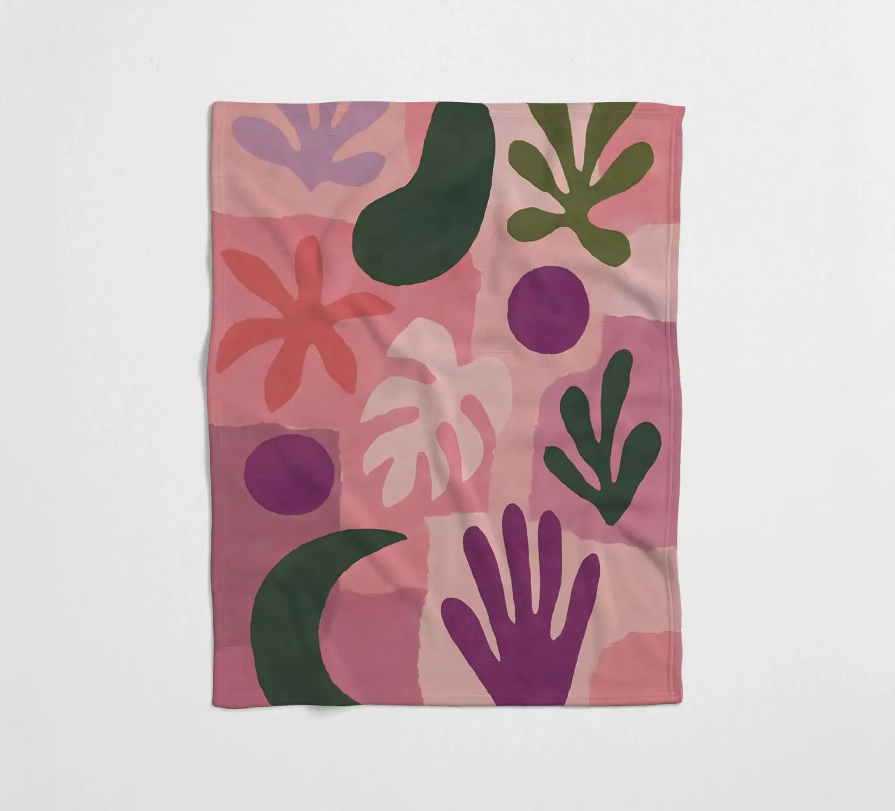 Modern Abstract Collage coperta in pile da Gypsy Galleria