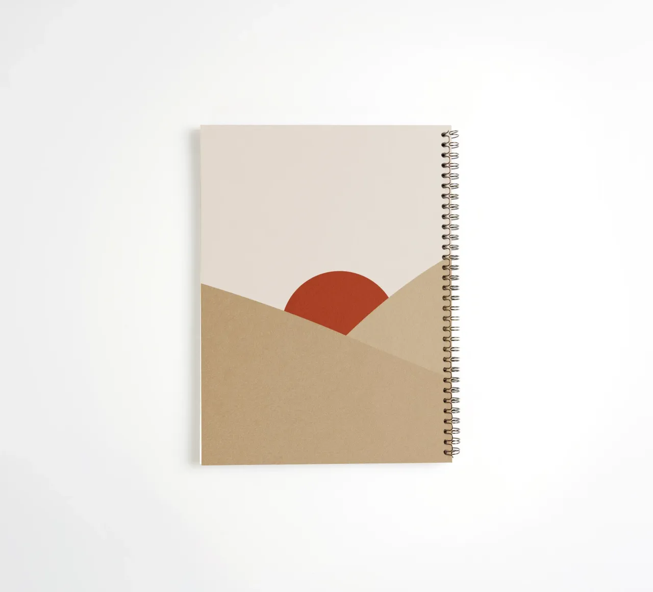 Boho Desert Geometry Sunset diario ad anelli da pierosvisuals