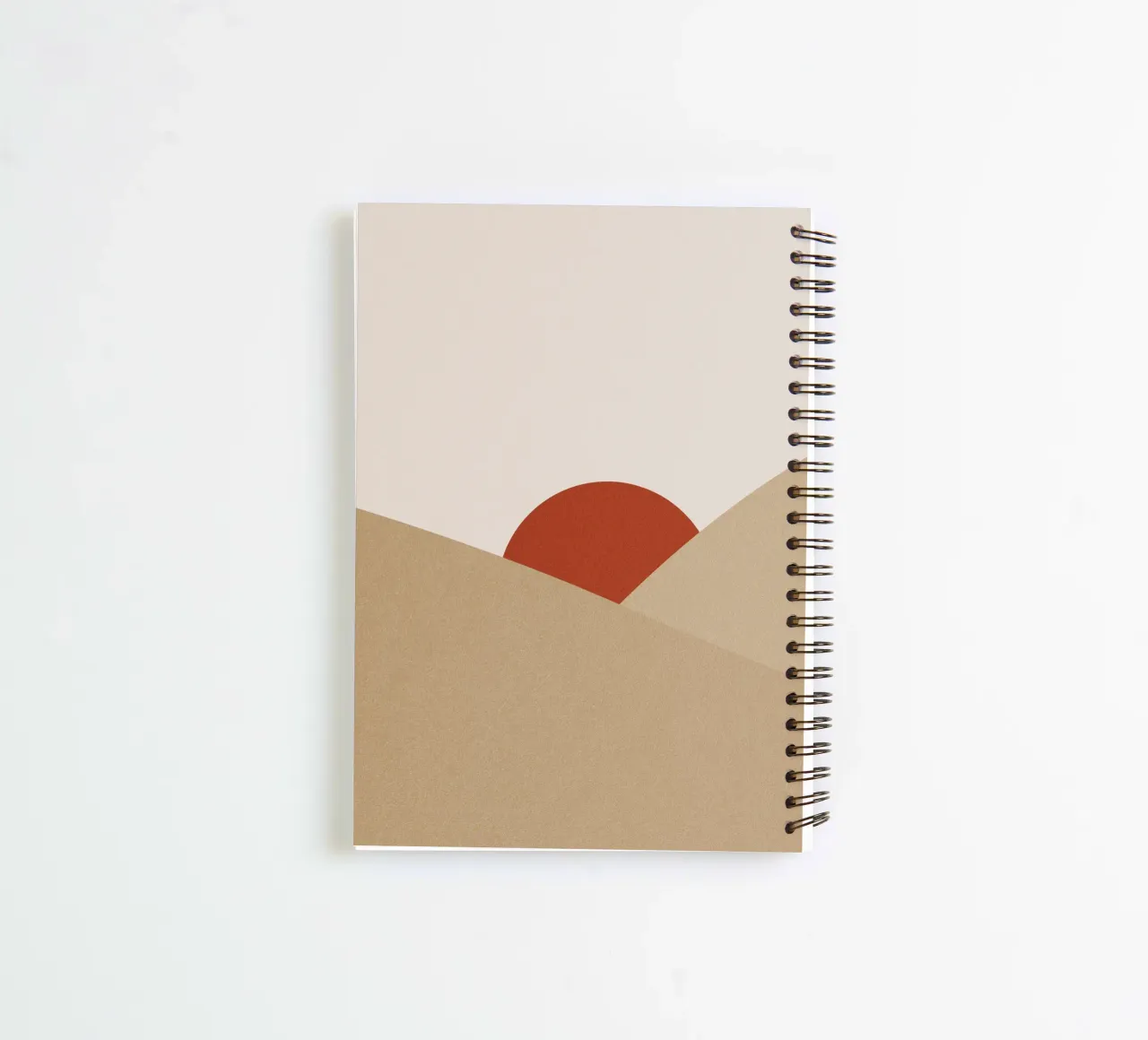 Boho Desert Geometry Sunset diario ad anelli da pierosvisuals