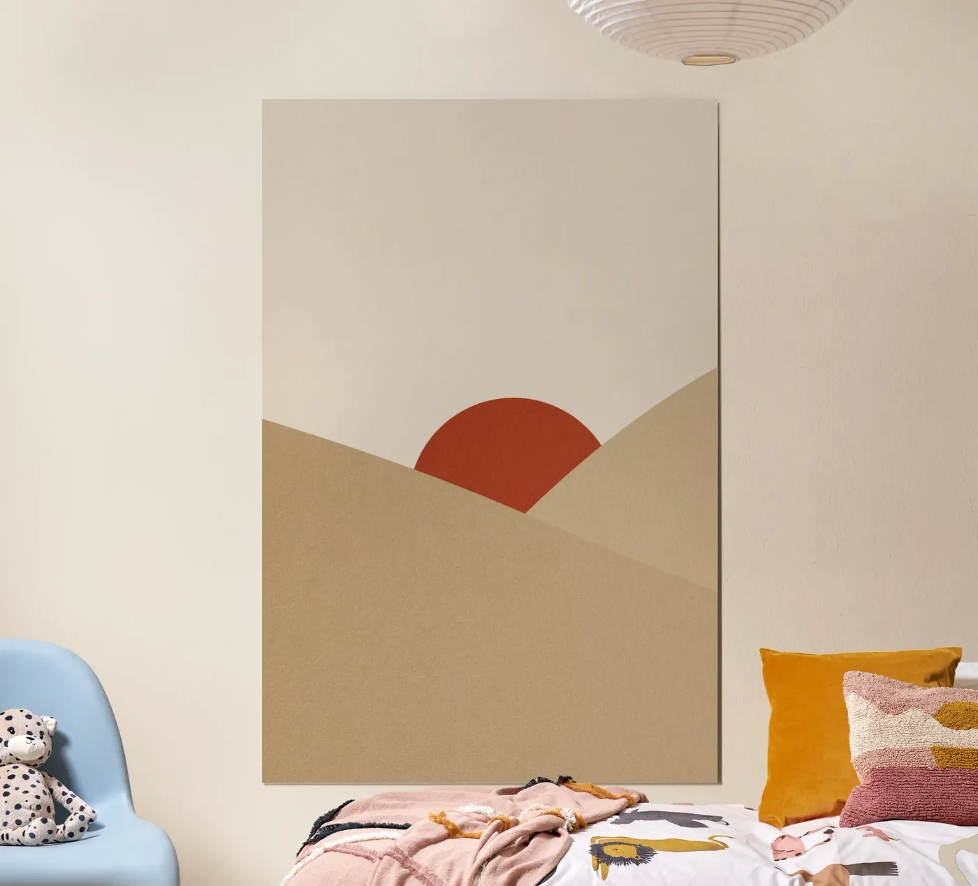 Boho Desert Geometry Sunset poster da pierosvisuals