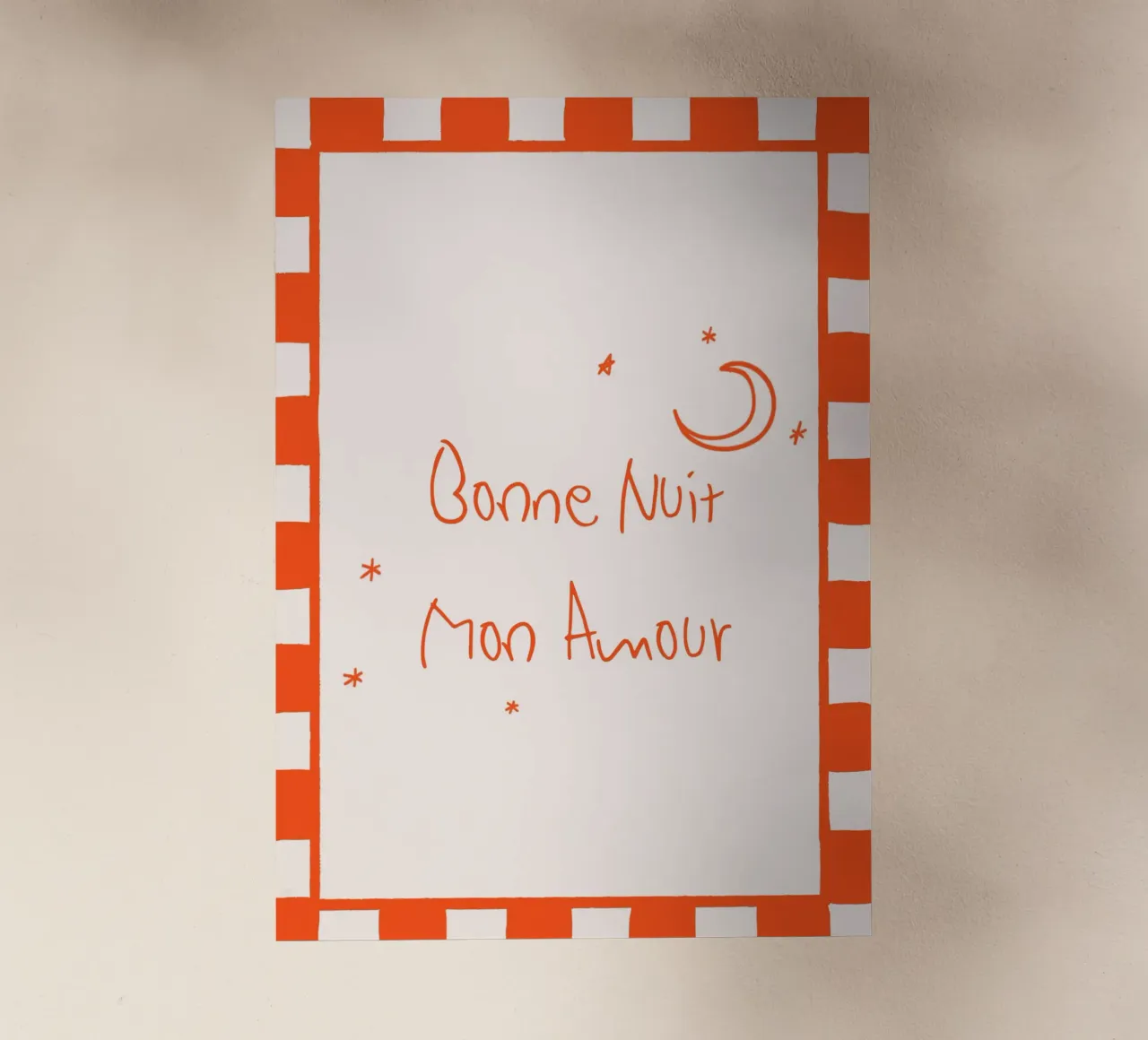 Bonne Nuit Mon amour pellicola backlit da Attaboy Dsgn