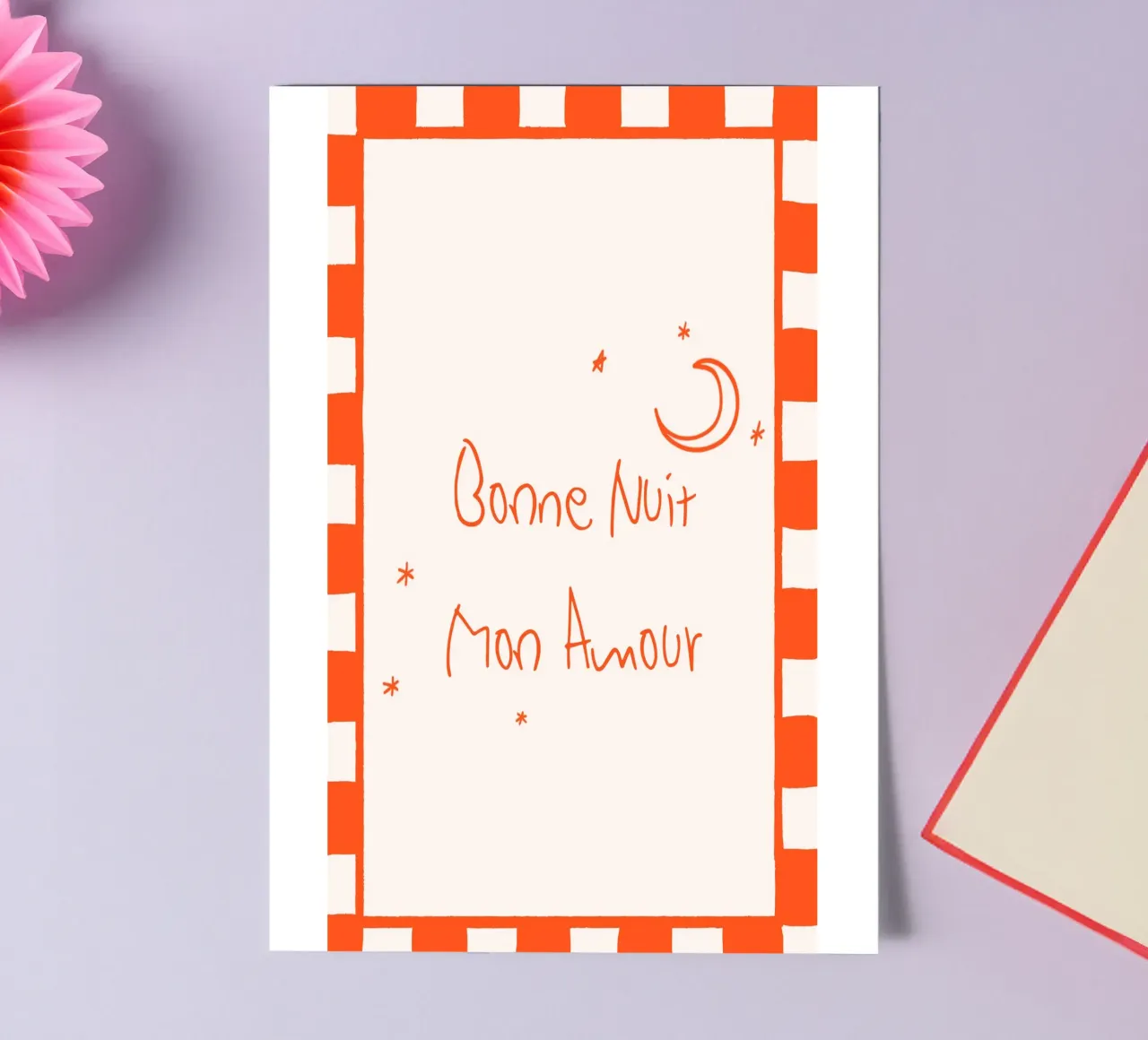 Bonne Nuit Mon amour sticker sheet by Attaboy Dsgn