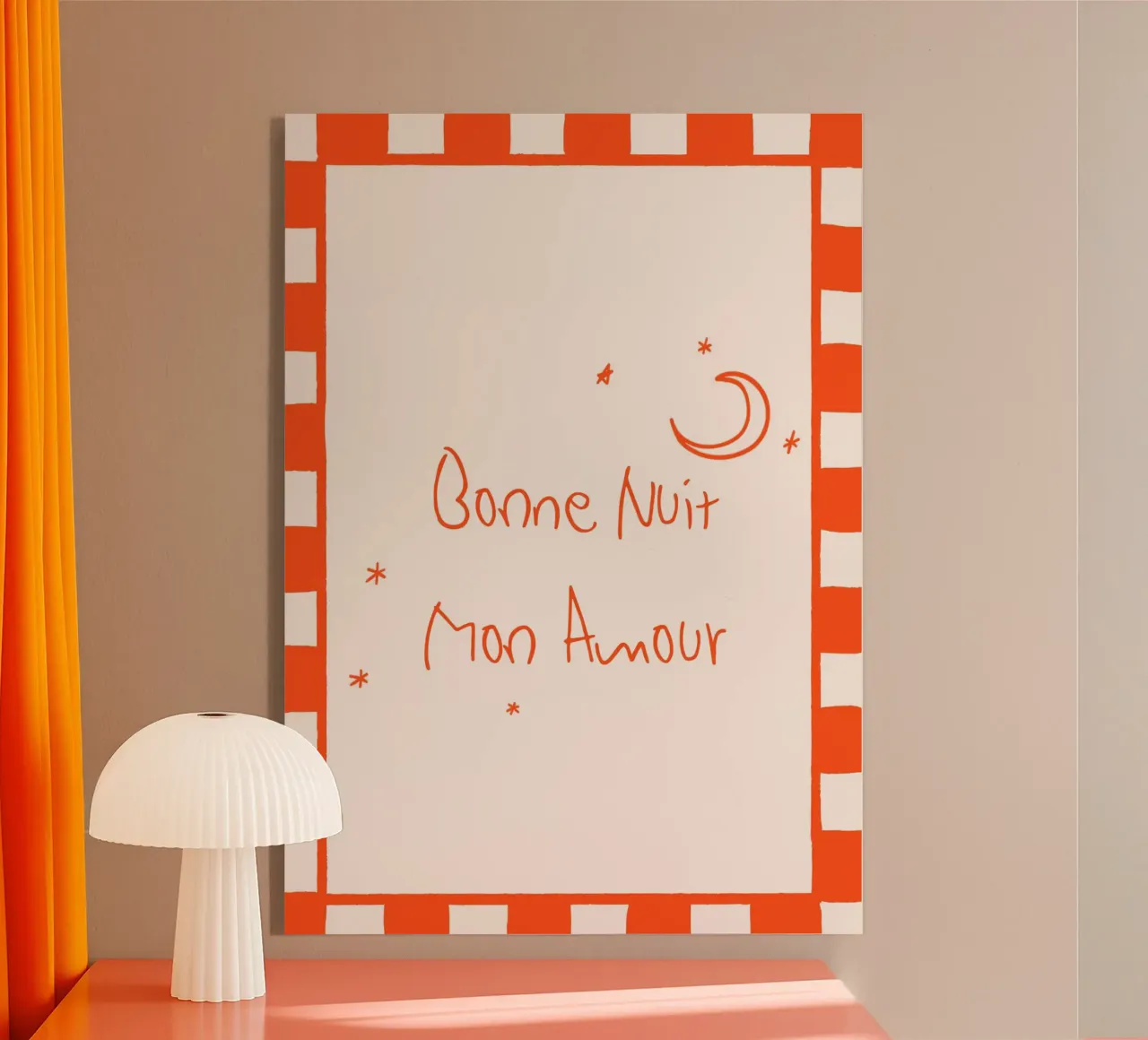 Bonne Nuit Mon amour plexiglass da Attaboy Dsgn