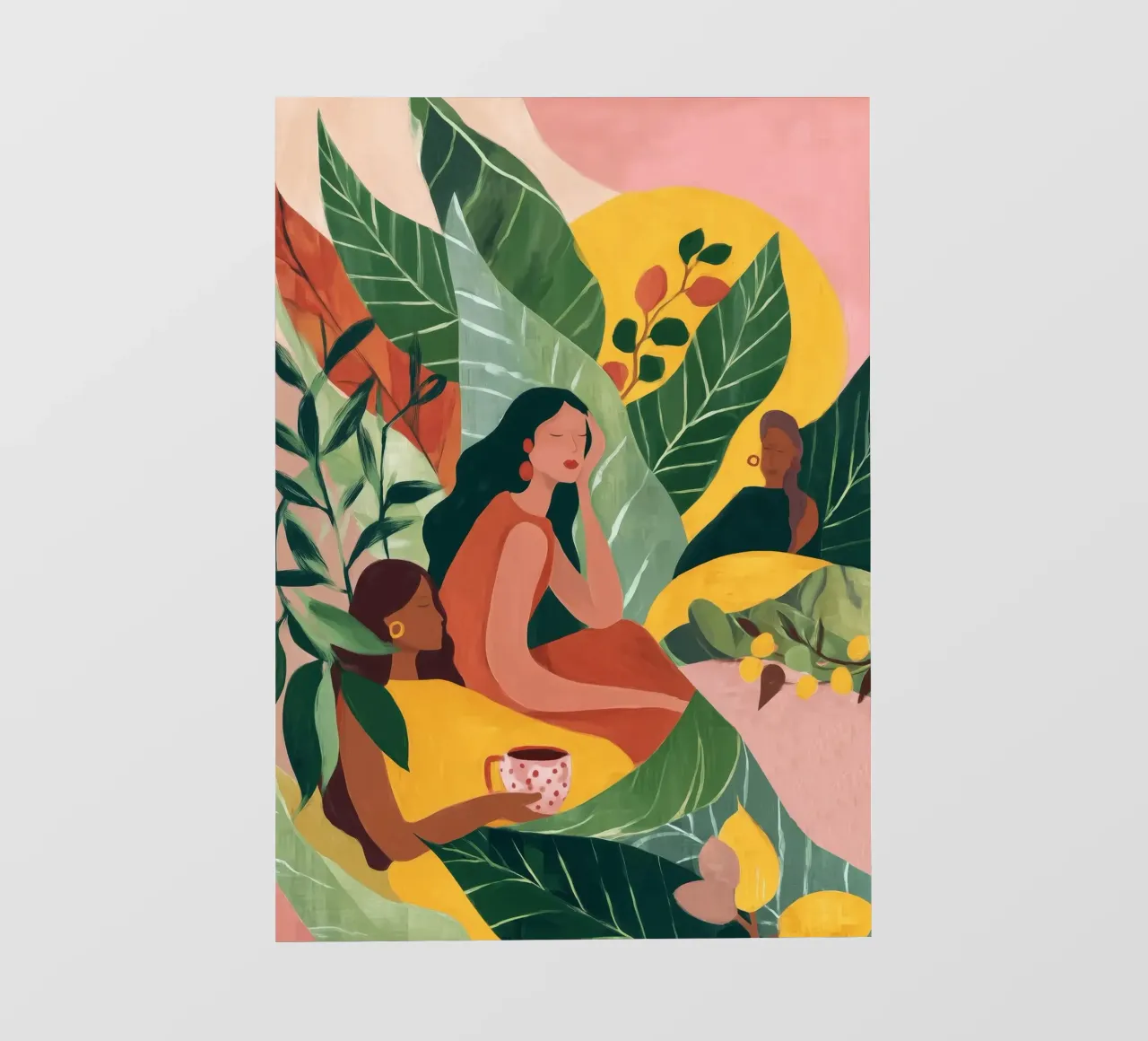 Among the Leaves telo in pvc da Clara August