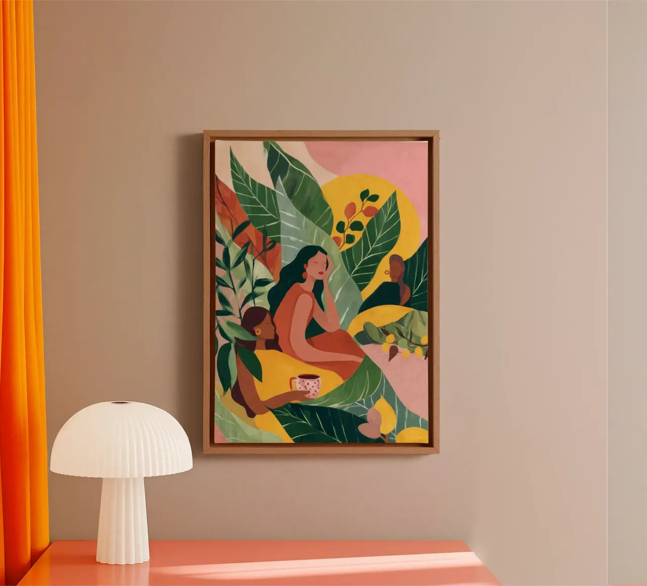 Among the Leaves canvas by Clara August