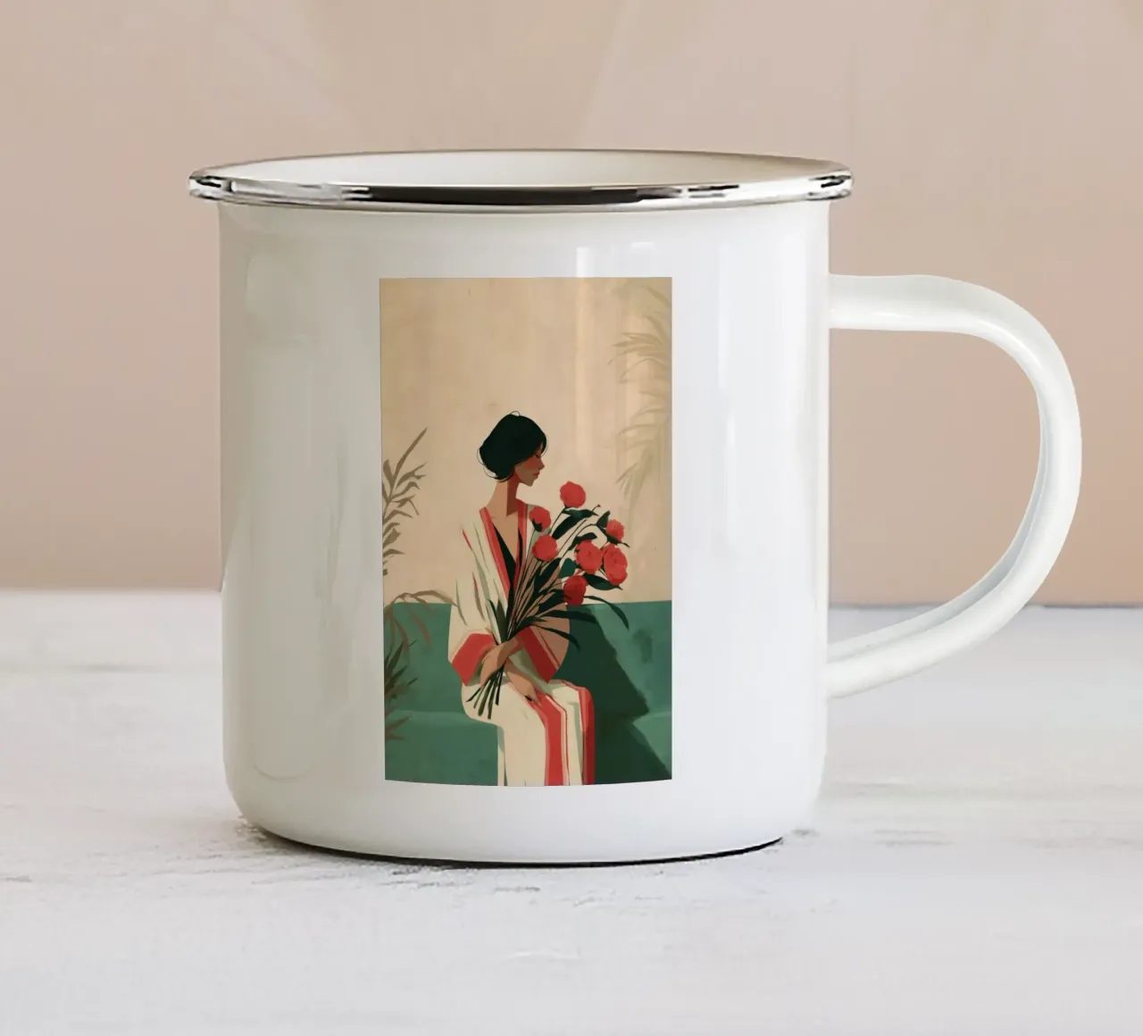 Everything She Didn’t Say tazza in smalto da Clara August