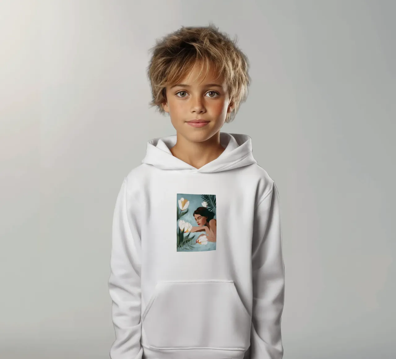 Soft is Her World felpa bambino con cappuccio da Clara August