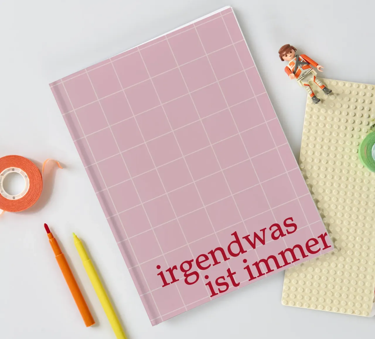 Irgendwas ist immer notebook by Attaboy Dsgn