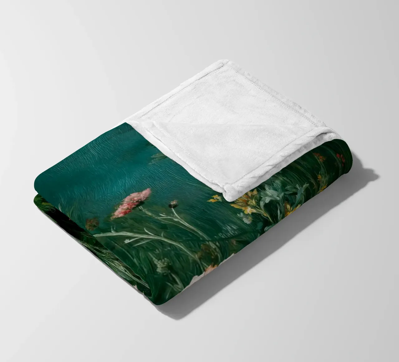 Wildflowers 0002 fleece blanket by erdengut