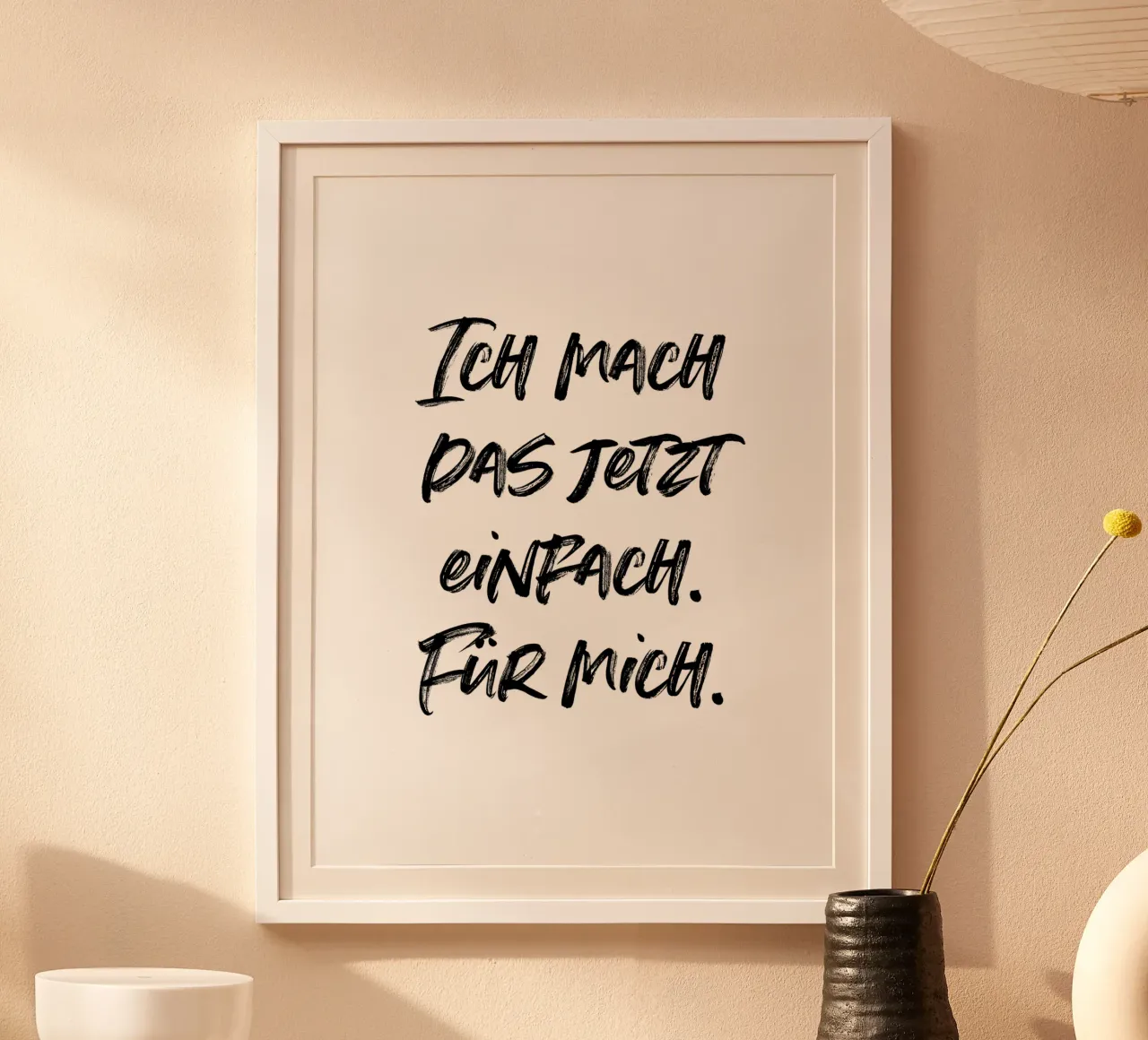 Ich mach das jetzt einfach. Für mich. | minimalistic design hahnemühle van just typo