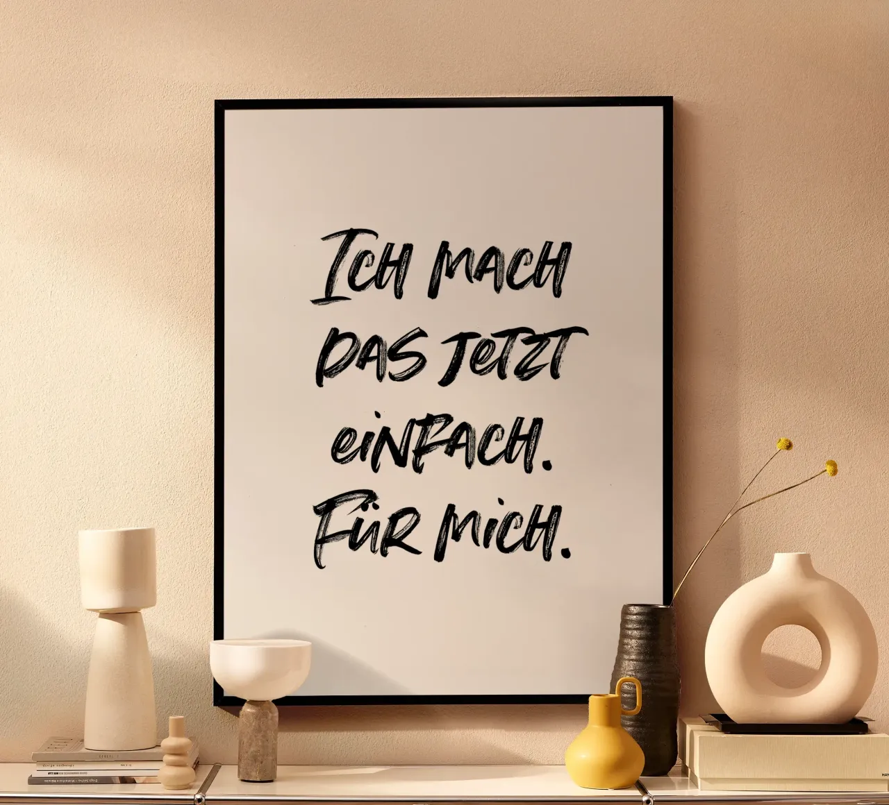 Ich mach das jetzt einfach. Für mich. | minimalistic design hahnemühle van just typo