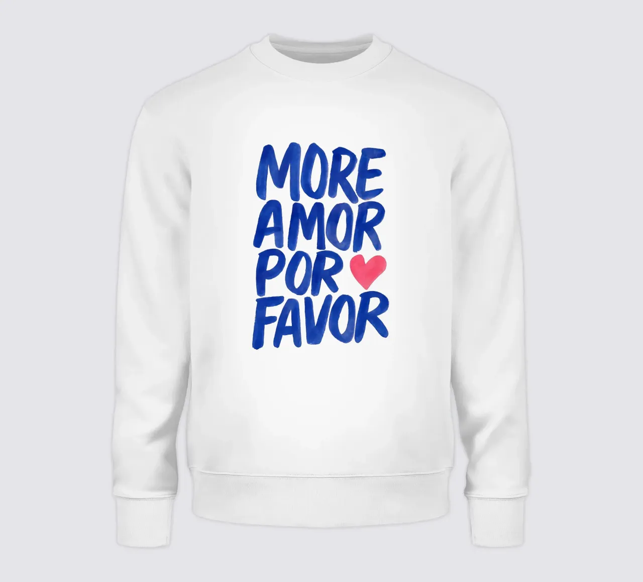 Poster d'amore tipografico - Più estetica Amor Por Favor felpa da QuooodZ by MooodzArt
