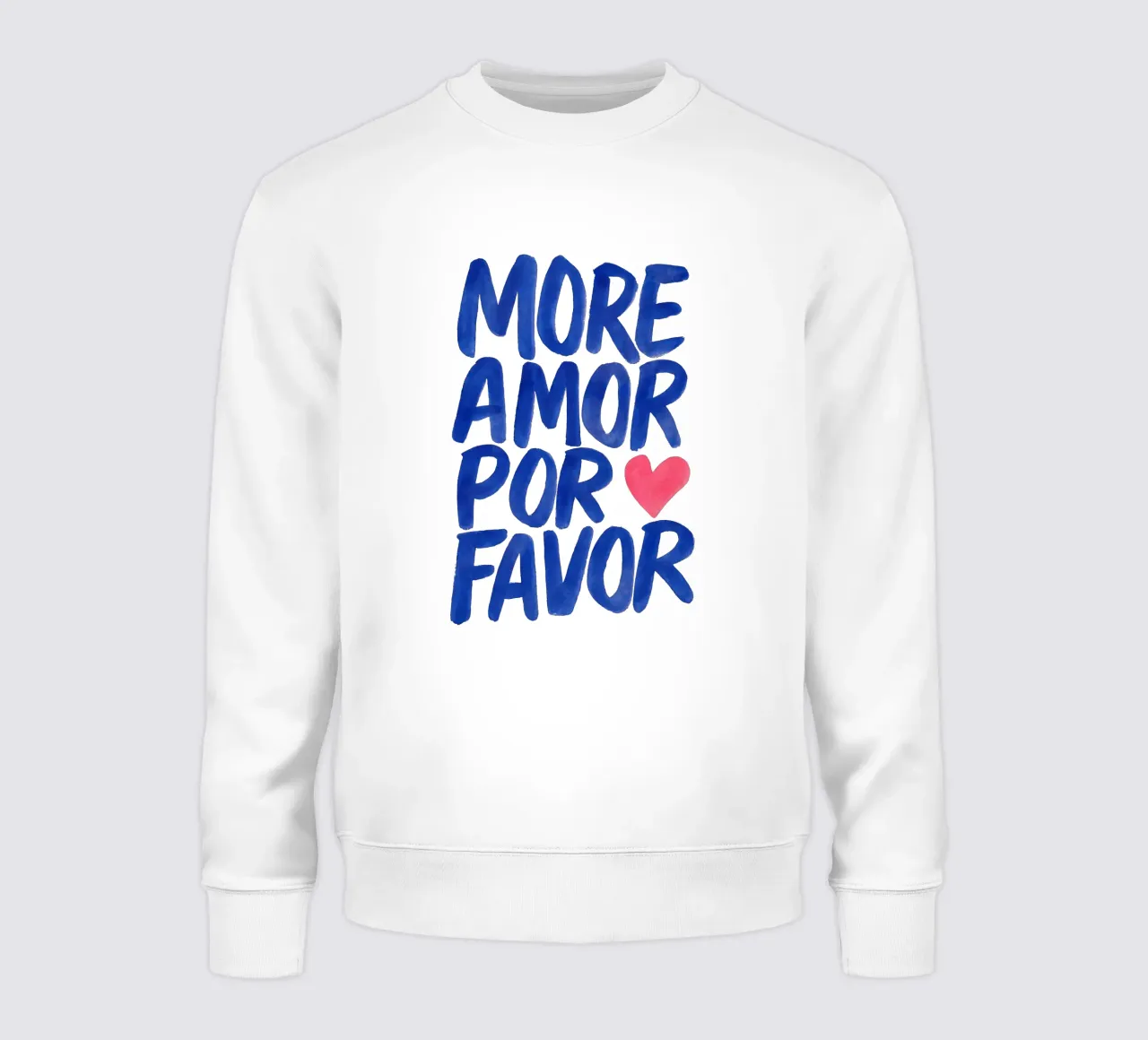 Poster d'amore tipografico - Più estetica Amor Por Favor felpa da QuooodZ by MooodzArt