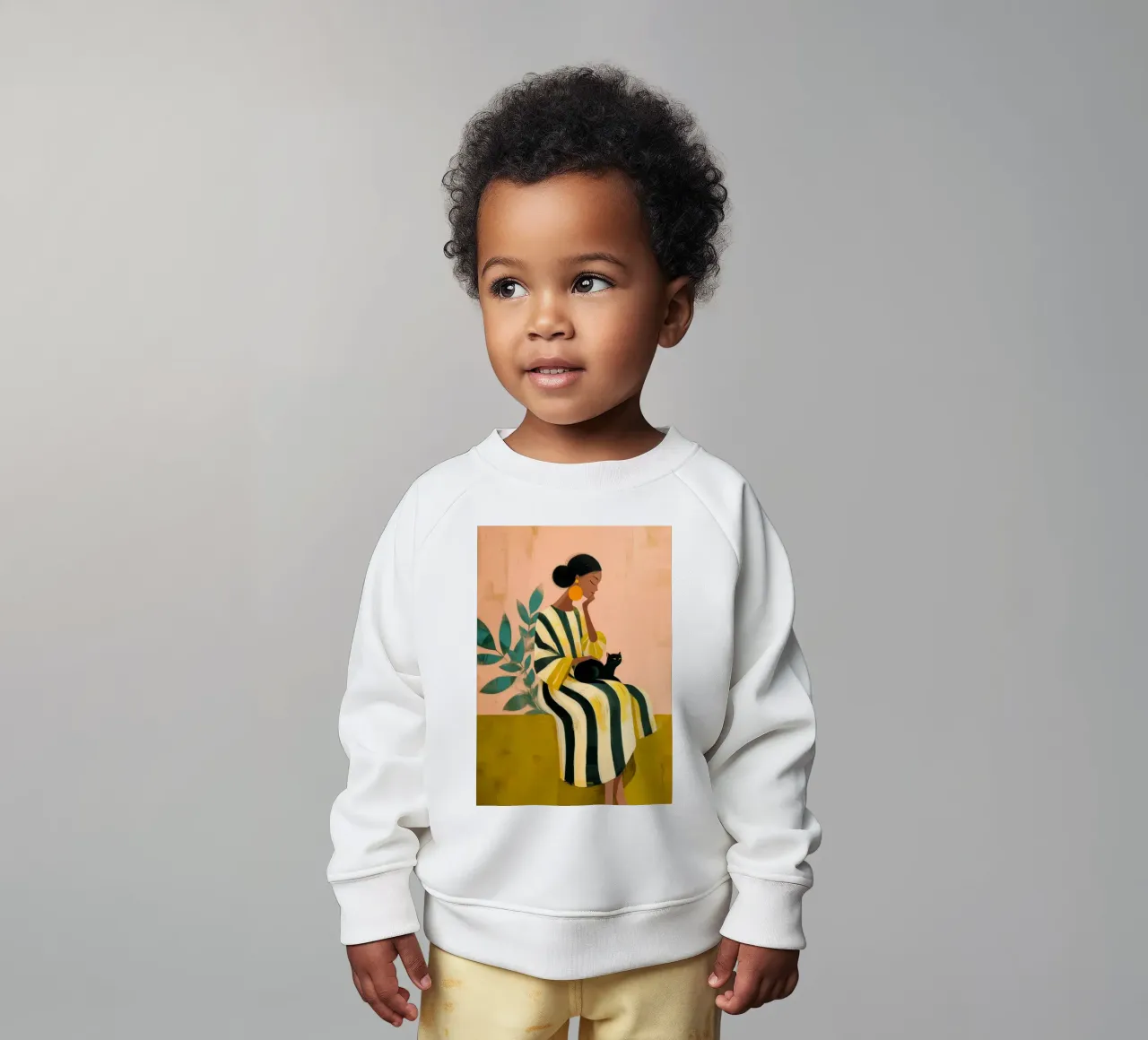 Stripes and Whiskers felpa neonato da Clara August