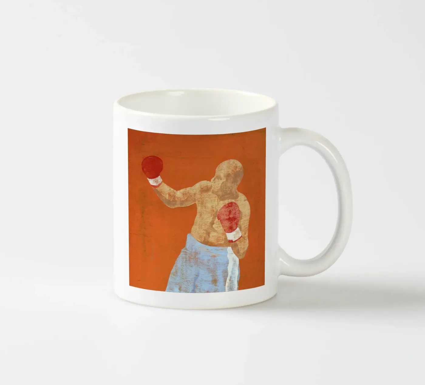 Boxer 2 ceramic mug by Andy Bridge