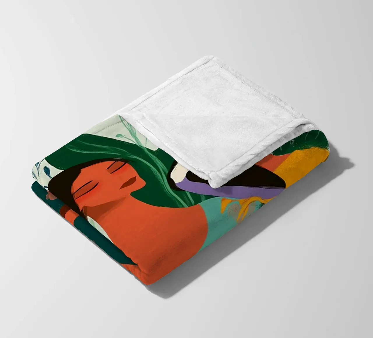 Tropica Tranquila II fleece blanket by Clara August
