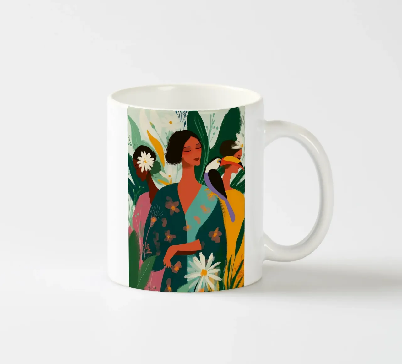 Tropica Tranquila II tazza in ceramica da Clara August